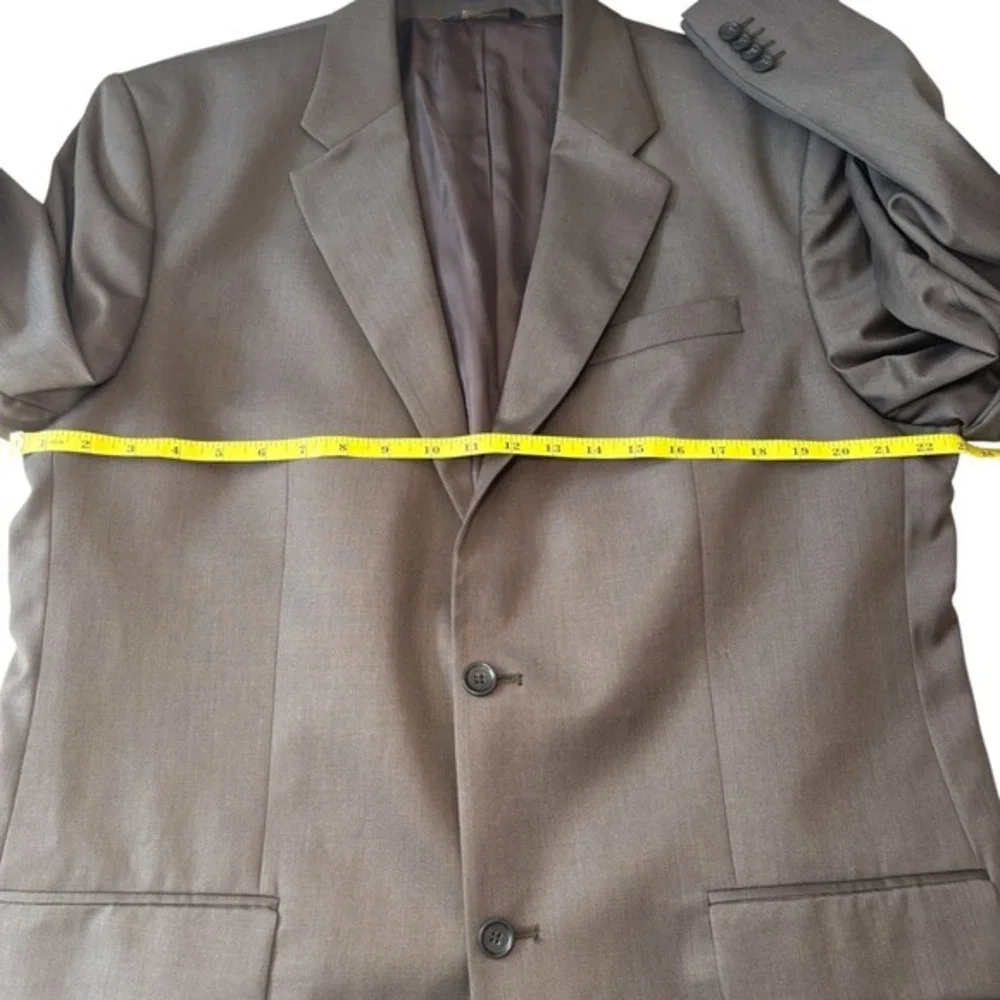Banana Republic 46L Heather Brown 100% Wool Two Button Blazer‎ Men's Jacket